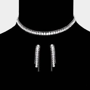 Choker and earring set